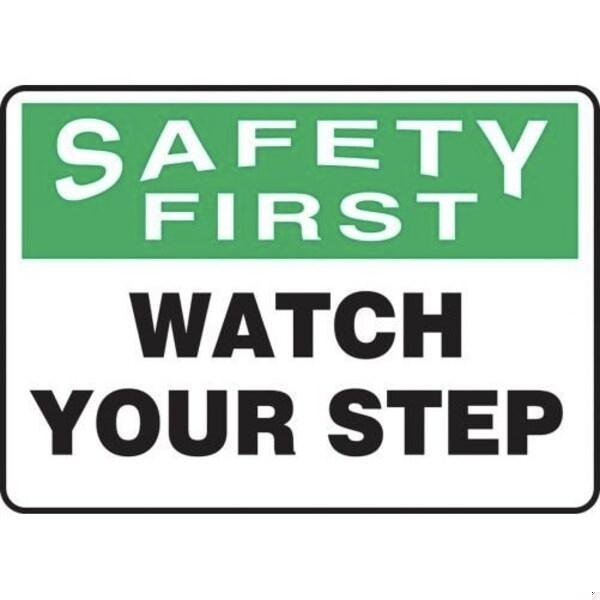 Accuform OSHA CAUTION SAFETY SIGN SLIPPERY MSTF674XP MSTF674XP - main